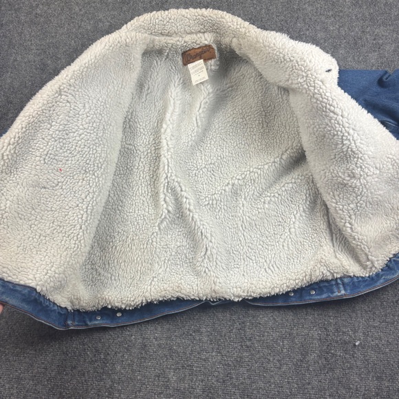 WRANGLER Men’s Denim Sherpa Jean Jacket size: Medium - Picture 3 of 11